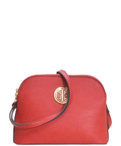 Messenger Handbag Design Faux Leather WU040NC RED